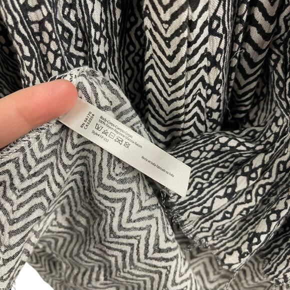 Free People FP One Mixed Print Tunic Top Small Raw Hem - Picture 5 of 8